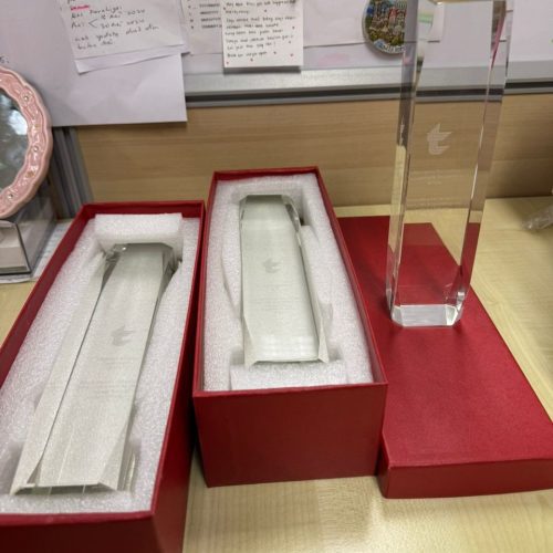 Crystal Trophy with 2D Inner Laser