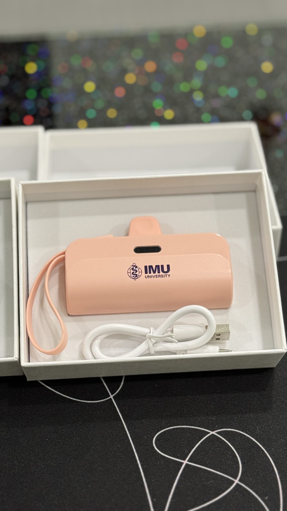 3,000mAh Mini Powerbank with Cable