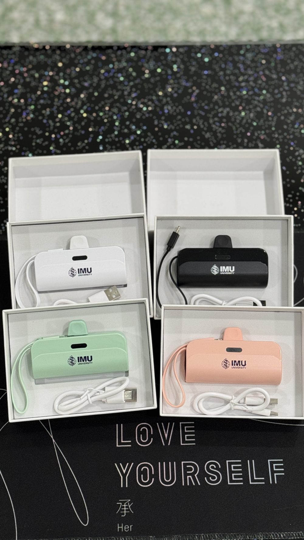 3,000mAh Mini Powerbank with Cable
