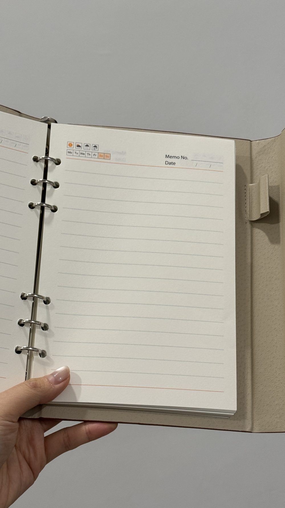Thermal PU Leather Planner